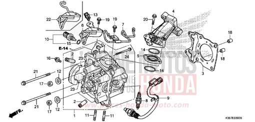 CYLINDER HEAD WW125EX2H de 2017